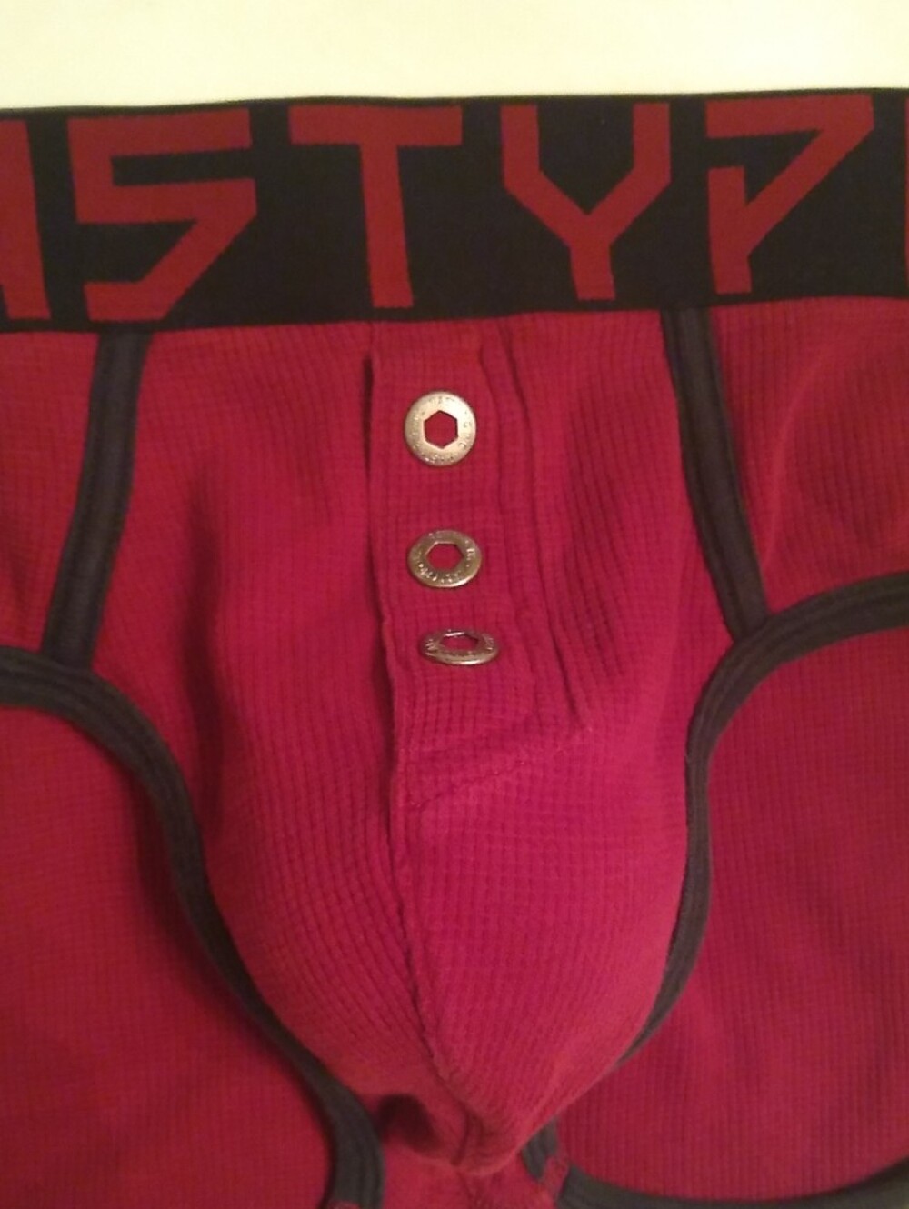 Nasty Pig Red Briefs with Black Trim - Picture 3 of 11